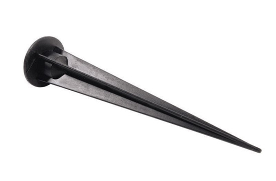 Deko-Light Erdspieß mit Gewindebuchse M6, 160x43mm, Schwarz, 160mm 700229