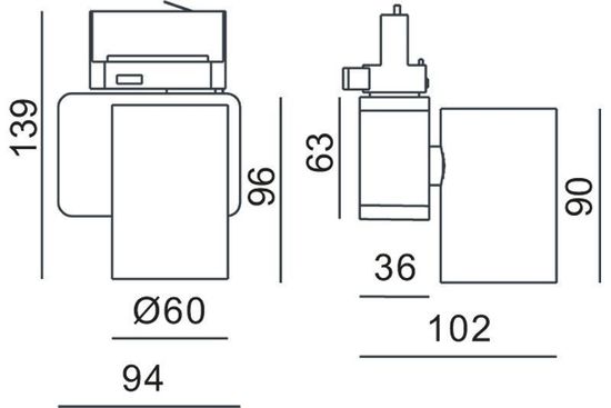 Deko-Light Schienensystem 3-Phasen 230V, Nihal Mini, Neutralweiß, silber 707055