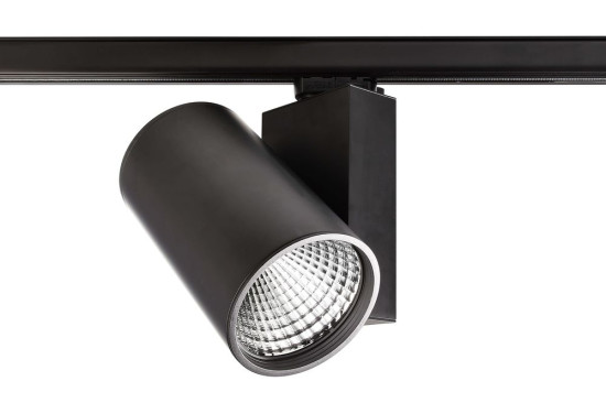 Deko-Light Schienensystem 3-Phasen 230V, Aaron, Warmweiß, Schwarz-matt, mattiert 707090