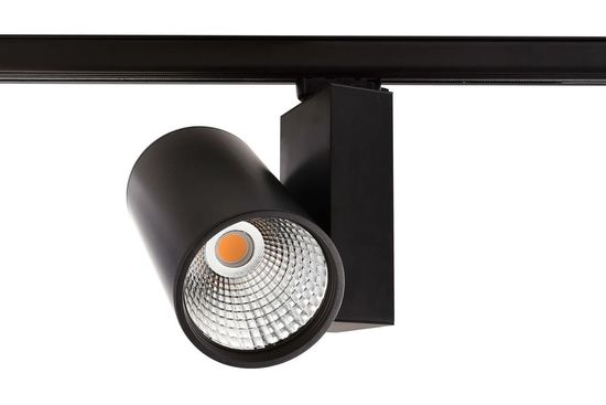Deko-Light Schienensystem 3-Phasen 230V, Aaron, Warmweiß, Schwarz-matt, mattiert 707090