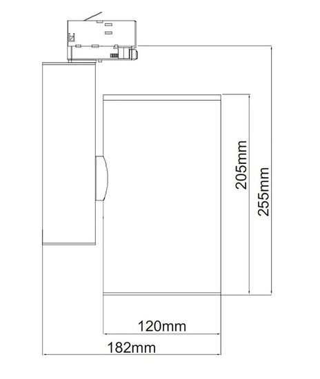 Deko-Light Schienensystem 3-Phasen 230V, Aaron, Warmweiß, Weiß-matt, mattiert 707092