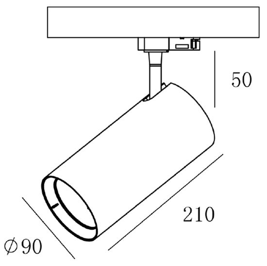 Deko-Light Schienensystem 3-Phasen 230V, Horus, Neutralweiß, Schwarz, mattiert 707108