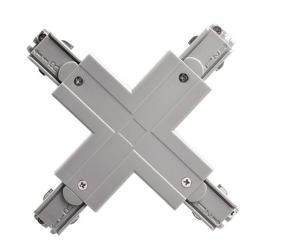 Deko-Light Schienensystem 3-Phasen 230V, D Line X-Verbinder links-links-rechts-rechts grau 710034