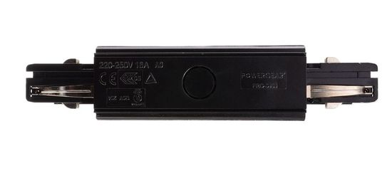 Deko-Light Schienensystem 3-Phasen 230V, D Line elektrischer Längsverbinder links-rechts schwarz 710044