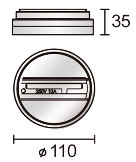 Deko-Light Schienensystem 3-Phasen 230V, D Line Aufbau-Adapter für Leuchten 710045