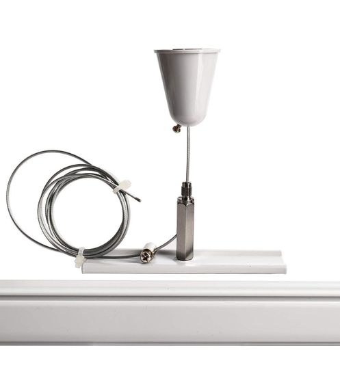 Deko-Light Schienensystem 3-Phasen 230V, D Line Seilabhängungshalter mit Deckenrosette 15m 710048