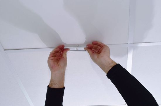 Deko-Light Schienensystem 3-Phasen 230V, D Line Rasterdecken Schnellmontageklammer grau 710052