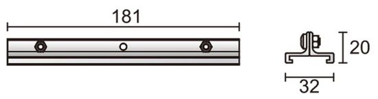 Deko-Light Schienensystem 3-Phasen 230V, D Line Abhängeverbindungswinkel schwarz 710059