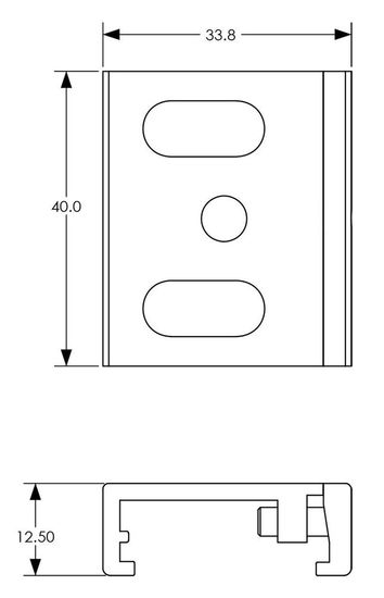 Deko-Light Schienensystem 3-Phasen 230V, D Line Montagehalter Deckenbefestigung Flex 710063