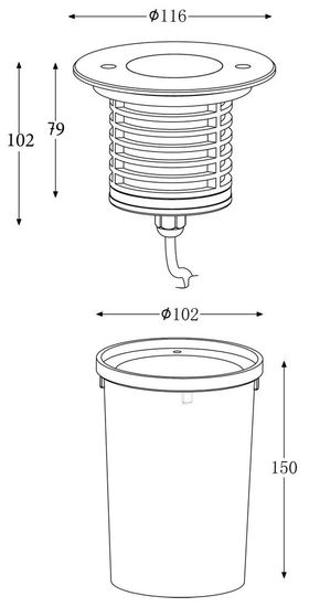 Deko-Light Bodeneinbauleuchte Bodeneinbauleuchte II WW, Warmweiß, IP67 730255
