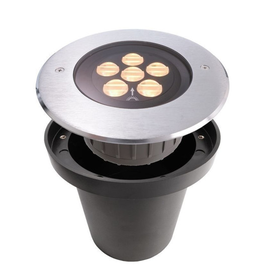 Deko-Light Bodeneinbauleuchte HP IV WW, asymmetrisch, Warmweiß, 24V DC, IP67 730296
