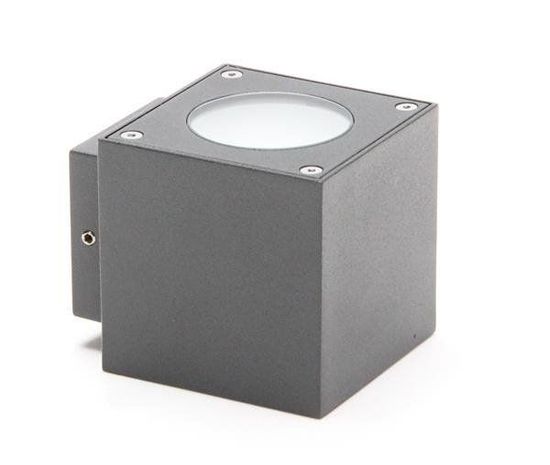 Deko-Light Wandaufbauleuchte Cubodo A, Warmweiß, anthrazit, IP54 730328