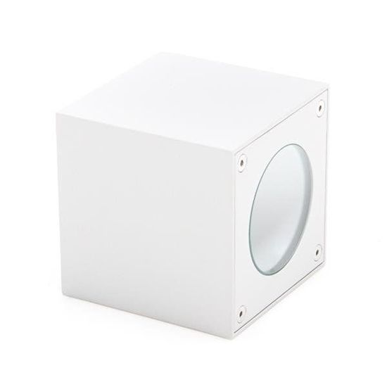 Deko-Light Wandaufbauleuchte Cubodo W, Warmweiß, weiß, IP54 730380