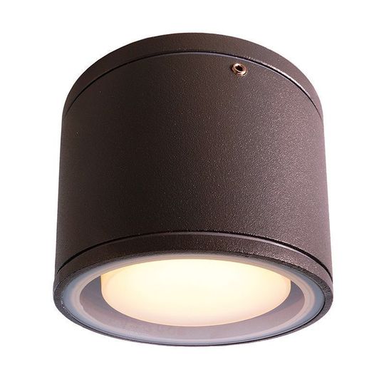 Deko-Light Deckenaufbauleuchte Mob Round I, GX53, max. 9W, anthrazit, IP54 730408