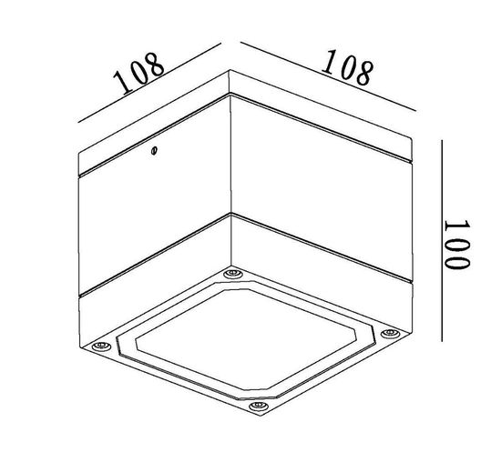 Deko-Light Deckenaufbauleuchte Mob Square II White, GX53, max. 9W, weiß, IP54 730409