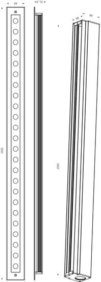 Deko-Light Bodeneinbauleuchte Line VI RGB, RGB, 24V DC, IP67 730436