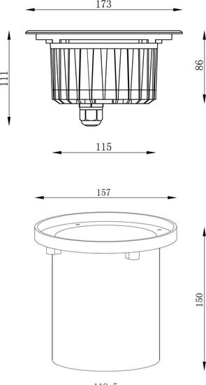 Deko-Light Bodeneinbauleuchte Canum, asymmetrisch, RGB, 24V DC, IP67 730454