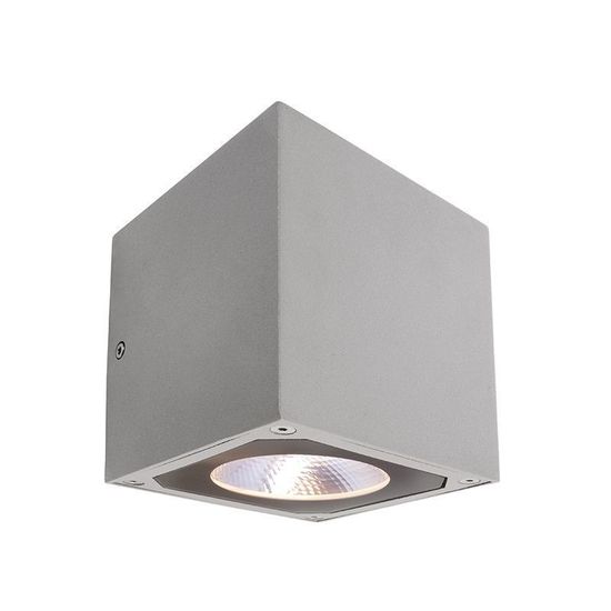 Deko-Light Wandaufbauleuchte Cubodo II Double SG, Warmweiß, silber, IP54 731019