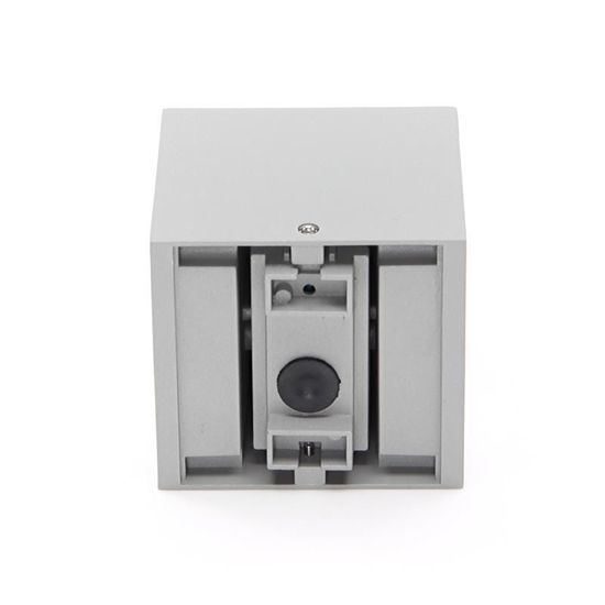 Deko-Light Wandaufbauleuchte Cubodo II Double SG, Warmweiß, silber, IP54 731019