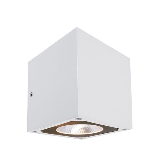 Deko-Light Wandaufbauleuchte Cubodo II Double W, Warmweiß, weiß, IP54 731020
