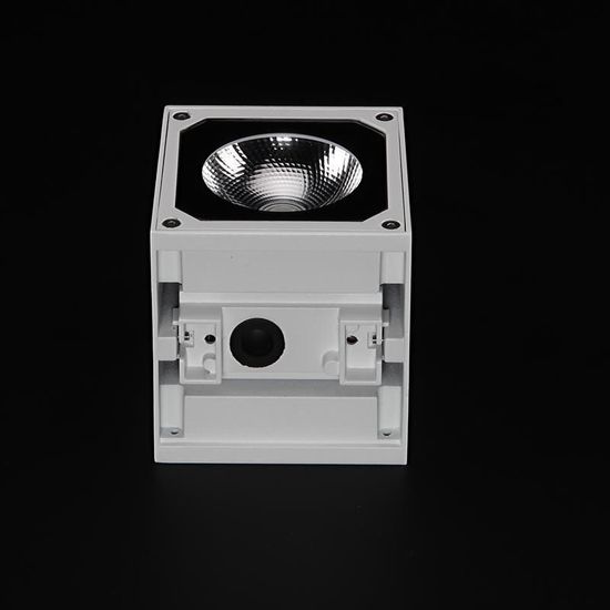 Deko-Light Wandaufbauleuchte Cubodo II Single W, Warmweiß, weiß, IP54 731026