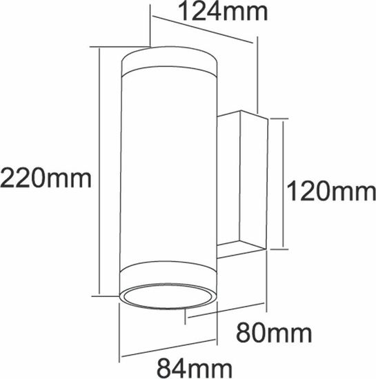 Deko-Light Wandaufbauleuchte Mobby II Double, Warmweiß, Aluminium , IP55 731071