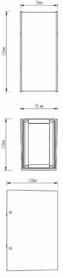Deko-Light Wandaufbauleuchte Arcturus I, Warmweiß, Graphitgrau, IP54 731099