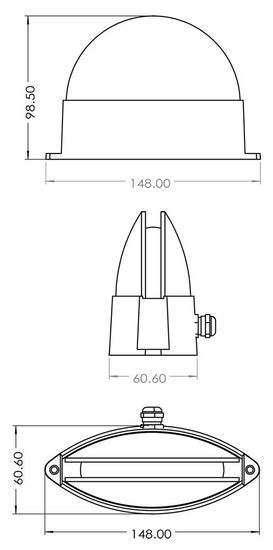 Deko-Light Wandaufbauleuchte Maia II, Warmweiß, Reinweiß, IP65 731105