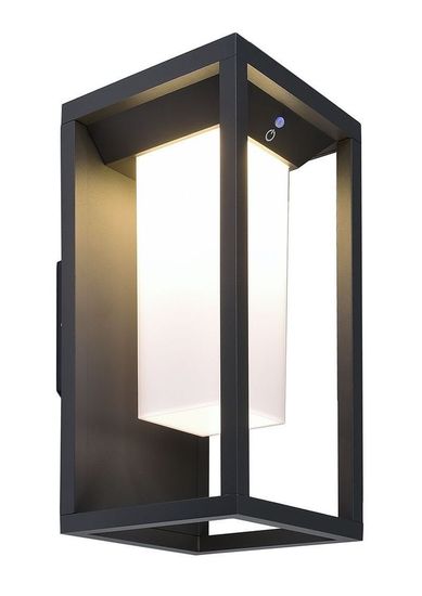 Deko-Light Wandaufbauleuchte Samas Solar, Warmweiß, 3,7V DC, dunkelgrau, IP54 731122