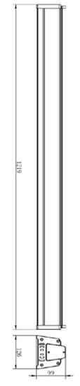 Deko-Light Boden- / Wand- / Deckenleuchte Highbay Normae, Neutralweiß, dunkelgrau, IP65 732085
