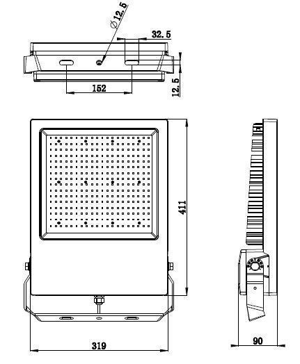 Deko-Light Boden- / Wand- / Deckenleuchte Atik, Neutralweiß, schwarz, IP65/IP44 732096
