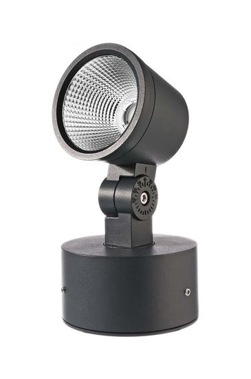 Deko-Light Boden- / Wand- / Deckenleuchte Colt 8W COB, Warmweißschwarzgrau, IP65 732108