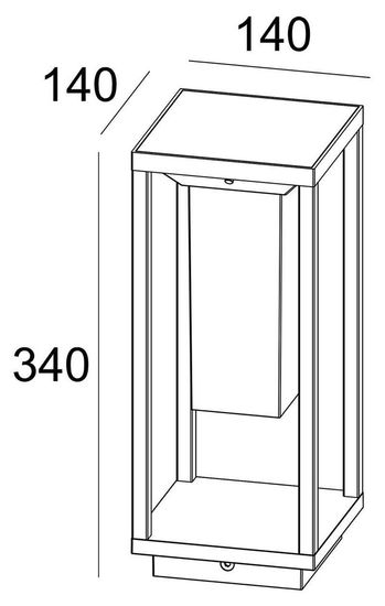 Deko-Light Stehleuchte Samas Solar 340, Warmweiß, dunkelgrau, 3,7V DC, IP54 733049