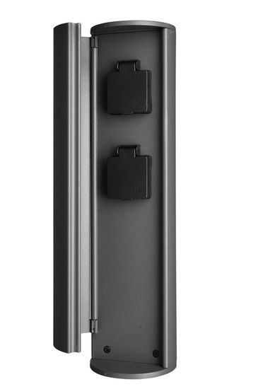 Deko-Light Steckdosenturm, 2x Garten Steckdosen-Leiste, IP44 733055