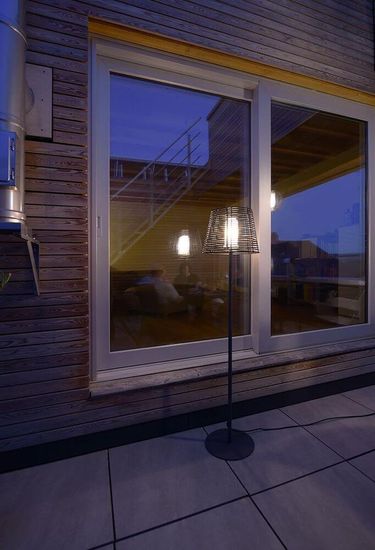 Deko-Light Stehleuchte Velorum, Anthrazitgrau RAL 7016, E27, max. 18W, IP44 836018