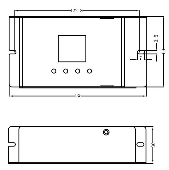 Deko-Light Controller, DMX/RDM 4 CH CC Decoder, dimmbar DMX512, 12-50V DC, max. 4x 60W 843054