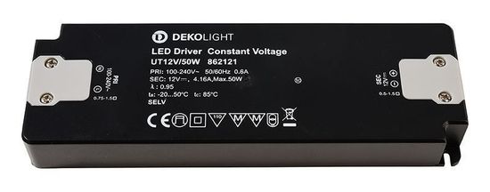 Deko-Light LED-Netzgerät, FLAT, CV, UT12V/50W, 50W 862121