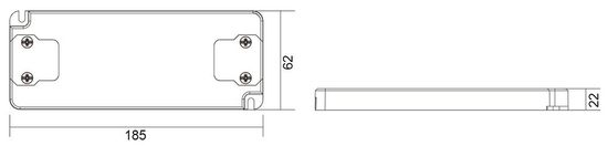 Deko-Light LED-Netzgerät, FLAT, CV, UT24V/50W, 50W 862122