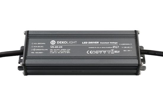 Deko-Light LED-Netzgerät, IP, CV, V6-40-24, 40W 872083