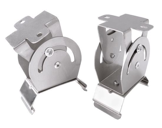 Deko-Light Aufbaumontagehalter für Leuchte Tri Proof 2 Stk., Metall, Silber-grau 930072
