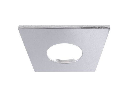 Deko-Light Abdeckung Chrom eckig für COB 68 IP65 + Mizar II, Alu, Silber, Chrom, 83mm 930077