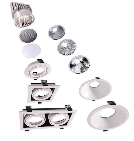 Deko-Light Waben Filter für Modular Sytem COB, Metall, Schwarz 930088