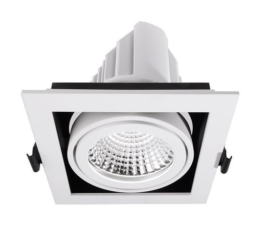Deko-Light Kardanrahmen für Modular Sytem COB, Aluminium, Reinweiß, mattiert, 140mm 930092