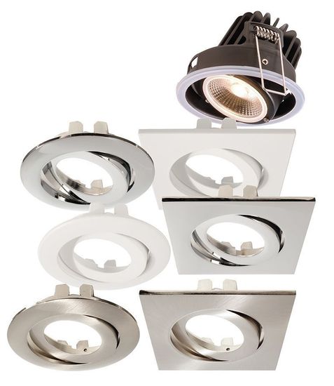 Deko-Light Rahmen für Lesath eckig, brushed, 90mm 930255