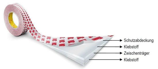 3M, 3M Doppelseitiges Klebeband 5m x 25mm 930350