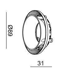 Deko-Light Reflektor Ring II Schwarz für Serie Uni, Schwarz 930371