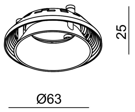 Deko-Light Reflektor Ring II Schwarz für Serie Uni II Mini, Schwarz 930381