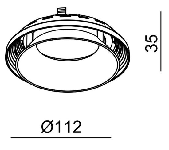 Deko-Light Reflektor Ring II Schwarz für Serie Uni II Max, Schwarz 930382
