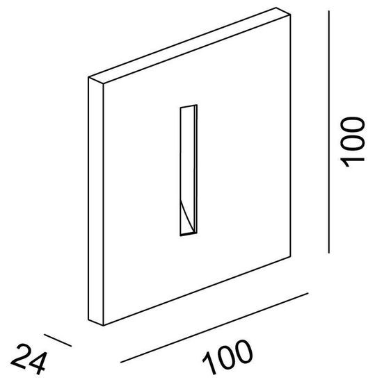 Deko-Light Abdeckung schwarz linear für Light Base II COB Outdoor, Alu, Schwarz, 100mm 930415