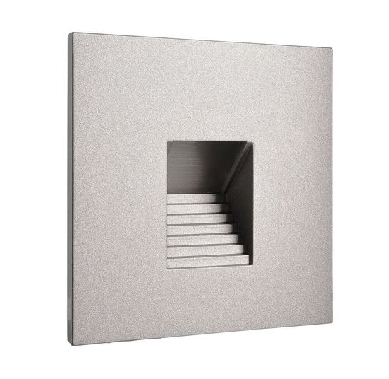 Deko-Light Abdeckung eckig grau Stufe für Alwaid, 75mm 930486
